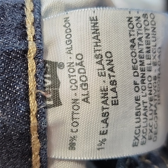 Levi's 529 Curvy Bootcut Med-Dark Wash Blue Jeans, Size 10M, Great Used Cond. - Picture 9 of 13